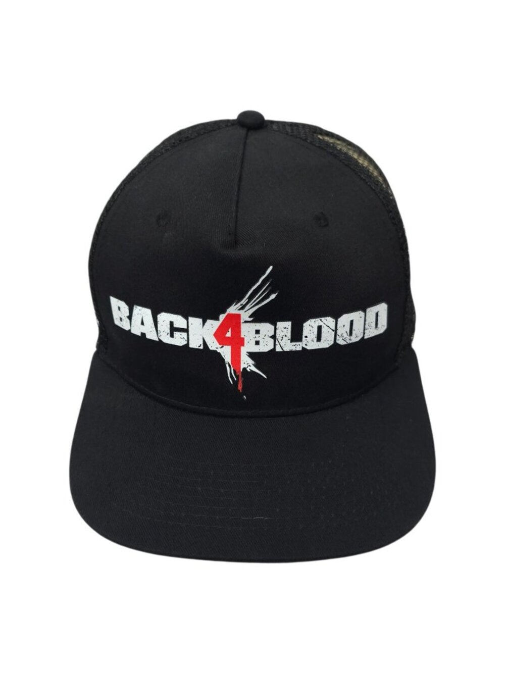 Back 4 Blood Video GameStop Promo Snapback Trucker Hat Black Mesh Cap Adjustable